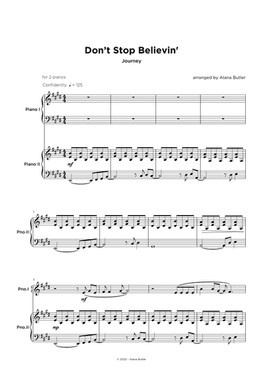 Don't Stop Believin' (arr. Alana Butler)