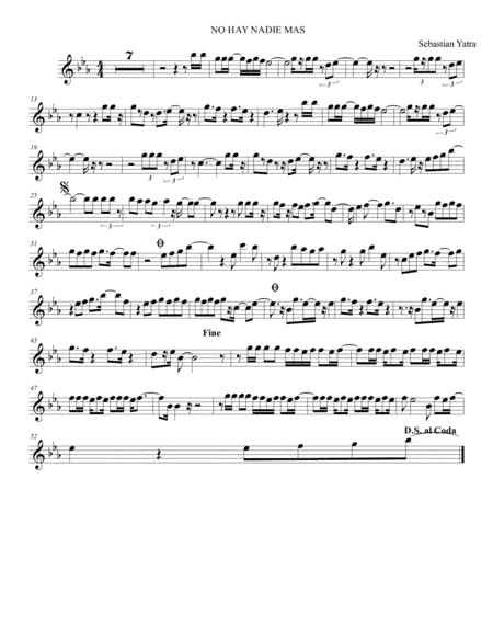 No Hay Nadie Mas (arr. Jonysax)