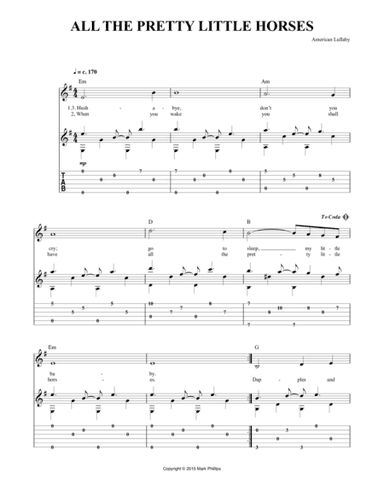 All the Pretty Little Horses (arr. Mark Phillips)
