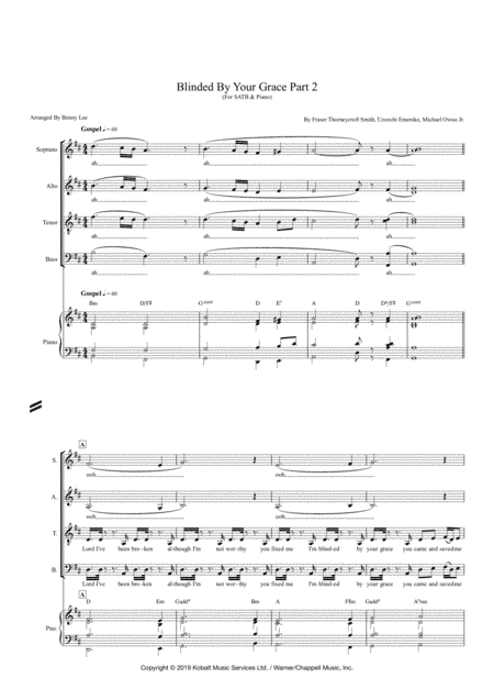 Blinded By Your Grace Part 2 (arr. Benny Lee)