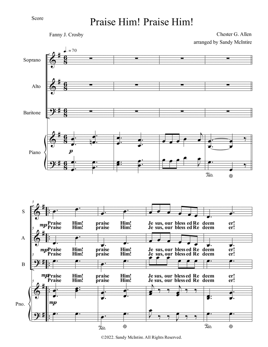 Praise Him! Praise Him! (arr. Sandy McIntire)