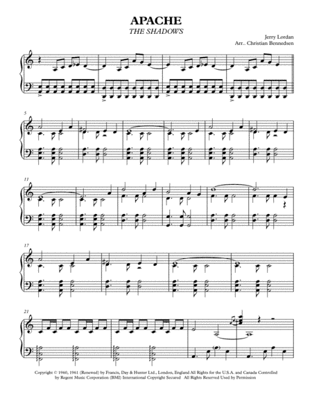 Apache (arr. Christian Bennedsen)