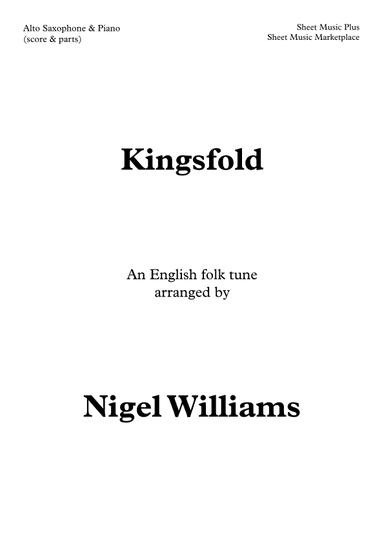 Kingsfold, for Alto Saxophone and Piano (arr. Nigel Williams)