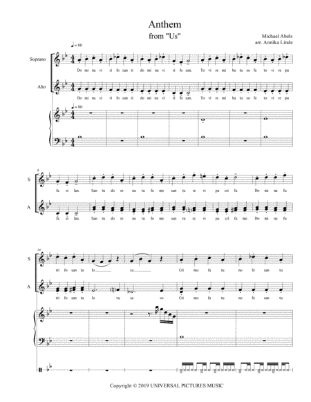 Us - Main Title Theme (arr. Annika Linde)