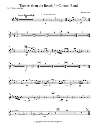 Themes from the Beach 2nd Clarinet in B flat