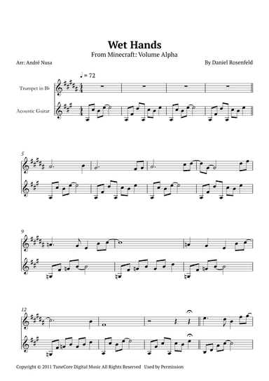 Wet Hands (arr. André Nusa)