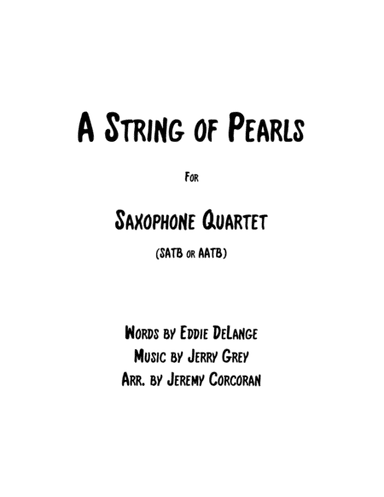 A String Of Pearls (arr. Jeremy Corcoran)