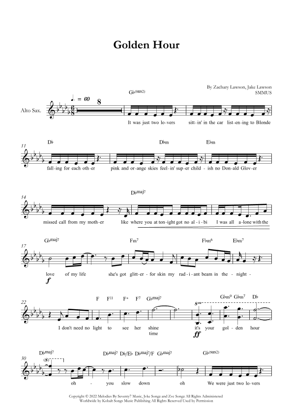 Golden Hour (arr. SMMUS)