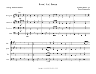 Bread And Roses (arr. Dominic Meccia)
