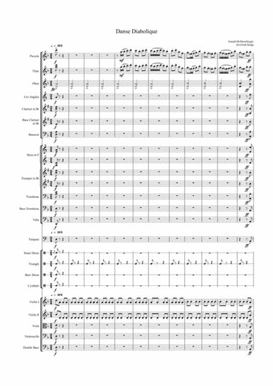 Danse Diabolique(full score & parts) (arr. Gridi Kraja)