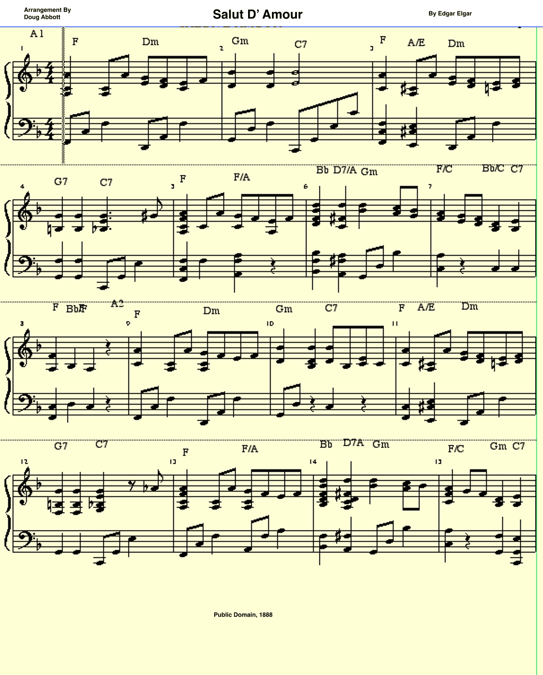 Salut D’ Amour (arr. Doug Abbott)