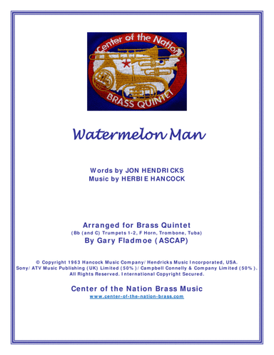 Watermelon Man (arr. Gary Fladmoe (ASCAP))