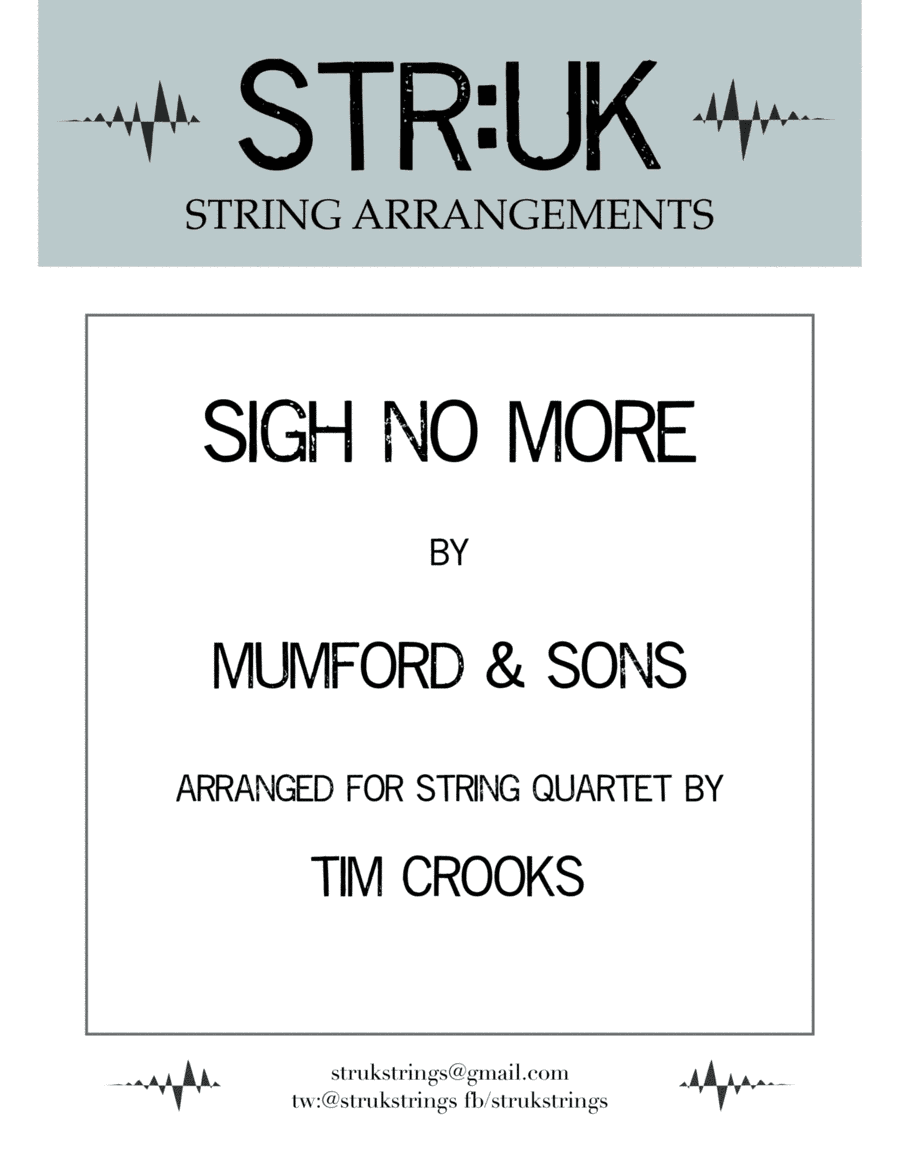 Sigh No More (arr. Tim Crooks)