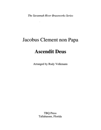 Ascendit Deus (arr. Rudy Volkmann)