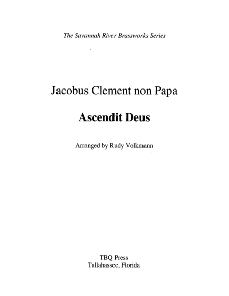 Ascendit Deus (arr. Rudy Volkmann)