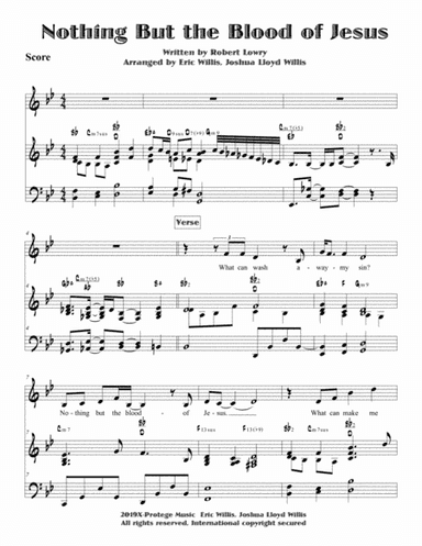 Nothing But the Blood of Jesus (arr. Eric Willis, Joshua Lloyd Willis)
