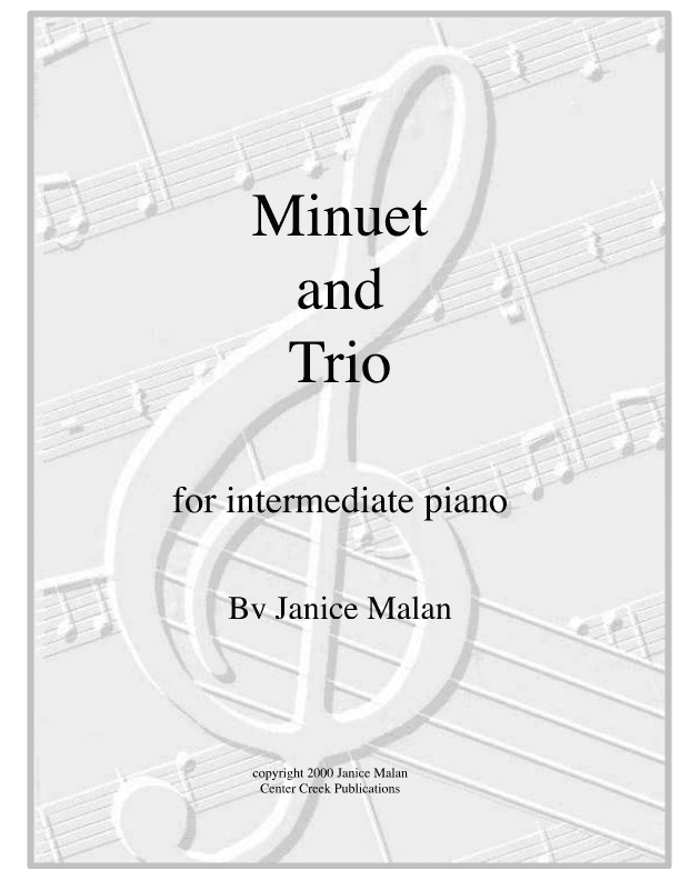 Minuet and trio for piano solo