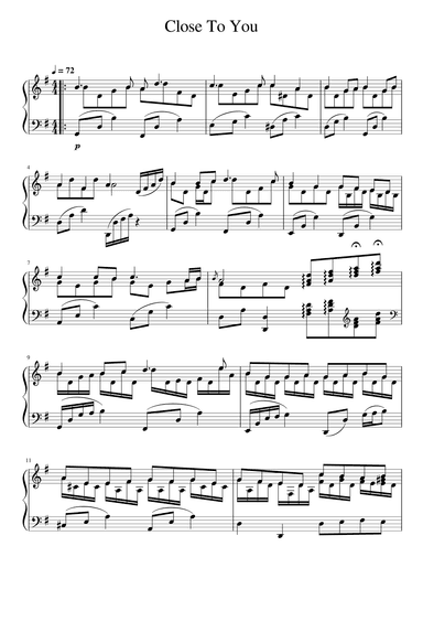 (they Long To Be) Close To You (arr. Hal David)