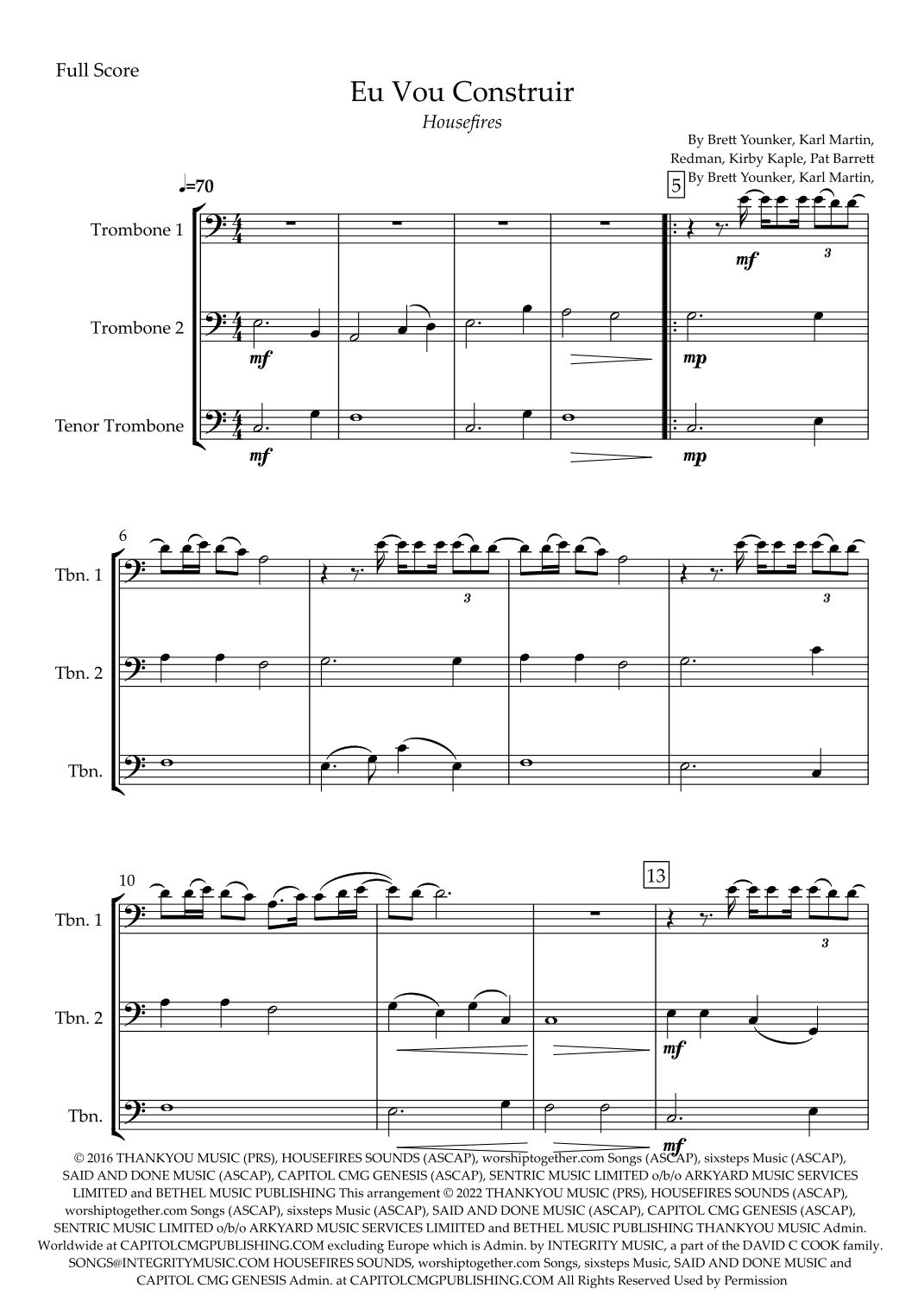 Build My Life (arr. Fabio Britto)