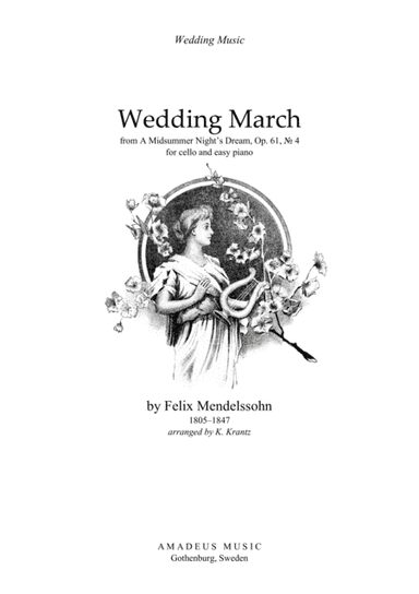 Wedding March for cello and easy piano (arr. Klas Krantz)