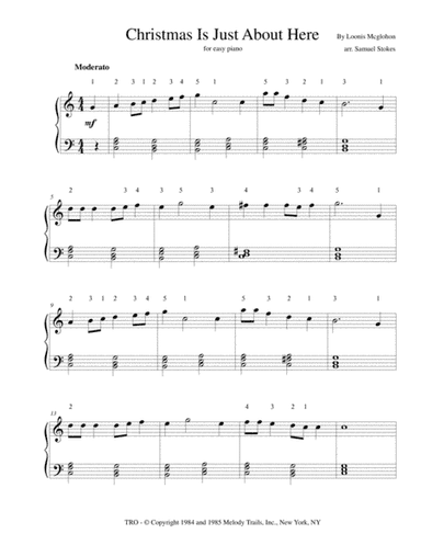 Christmas Is Just About Here (arr. Samuel Stokes)