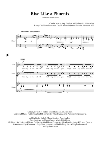 Rise Like A Phoenix (arr. Simon Pearson)
