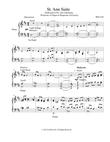St Ann Suite for Organ