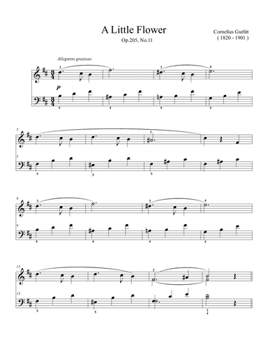 Gurlitt A Little Flower (arr. Ben Choupak)