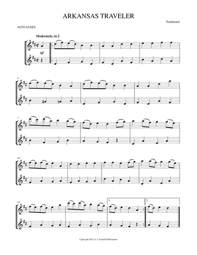 Arkansas Traveler (arr. Mark Phillips)