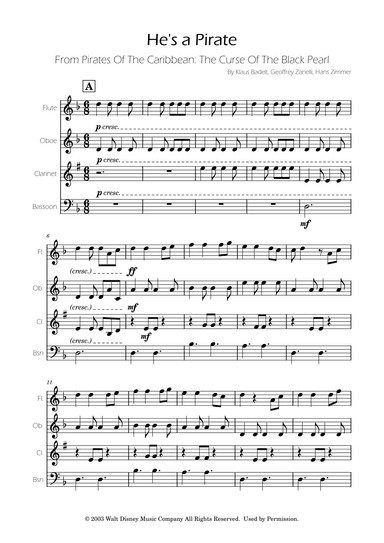 He's A Pirate (arr. Ygor Nunes)