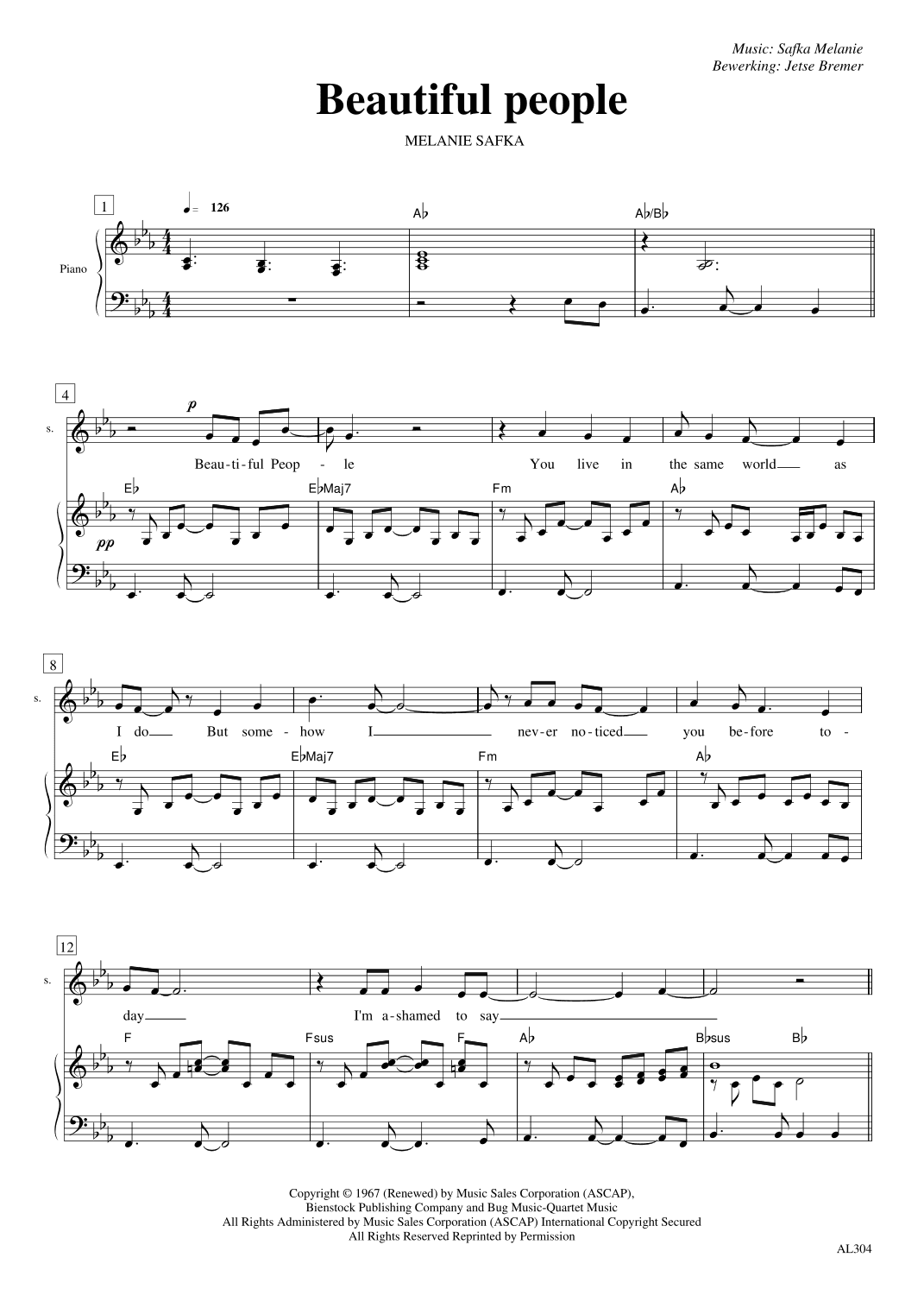 Beautiful People (arr. Jetse Bremer)