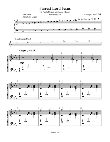 Fairest Lord Jesus (arr. Al Fisk)