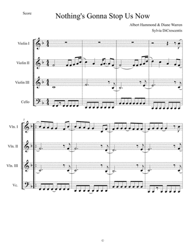 Nothing's Gonna Stop Us Now (arr. Sylvia DiCrescentis)