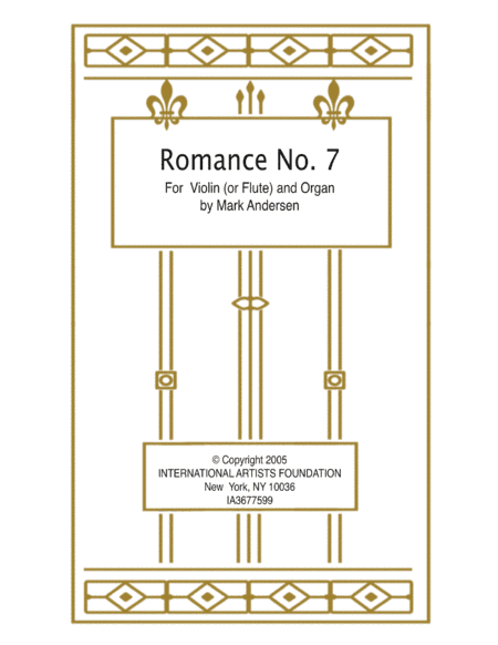 Romance No. 7 for Violin and Organ