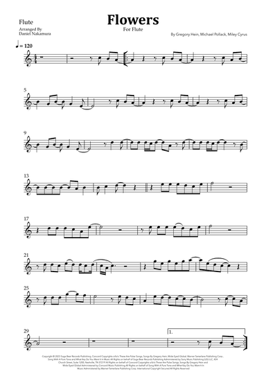 Flowers (arr. Daniel Nakamura)