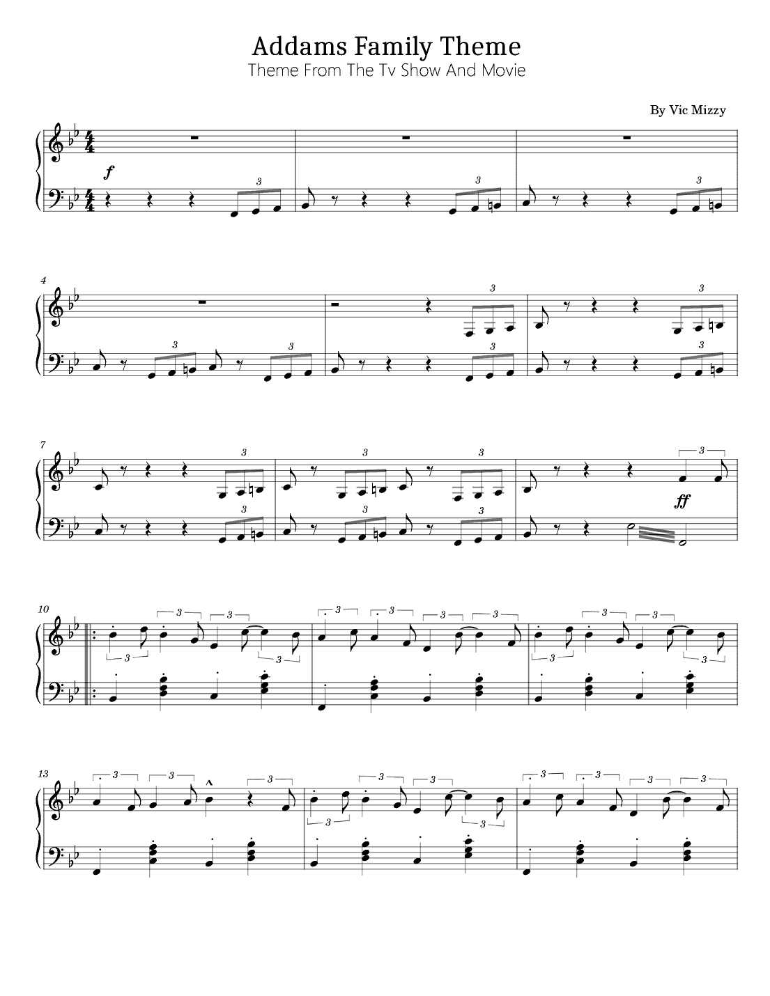 Addams Family Theme (arr. poon)