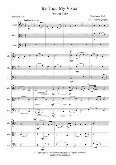 Be Thou My Vision (arr. Thomas Quigley)