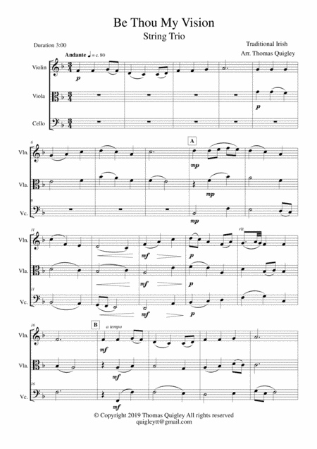 Be Thou My Vision (arr. Thomas Quigley)