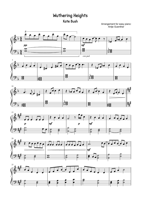 Wuthering Heights (arr. Antje Günther)