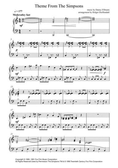 Theme From The Simpsons (arr. Holger Dieffendahl)
