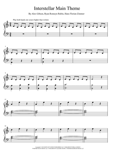 Interstellar (arr. Dennis Cheng)