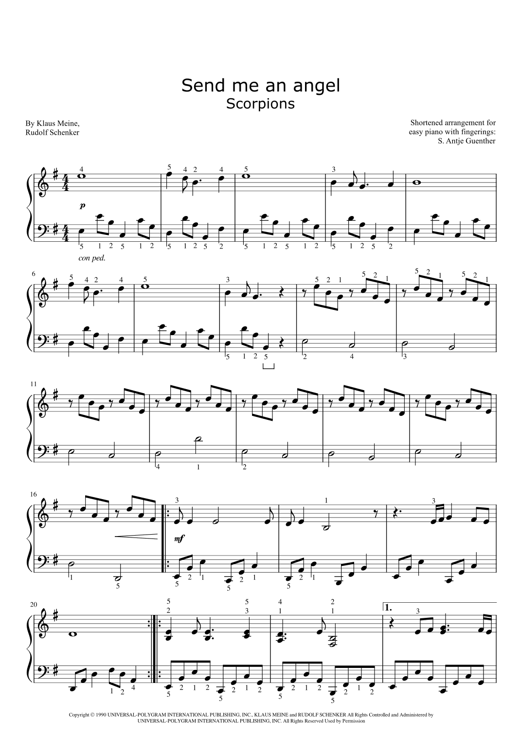 Send Me An Angel (arr. Antje Günther)