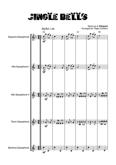 Jingle Bells (arr. Tiago Cordeiro)