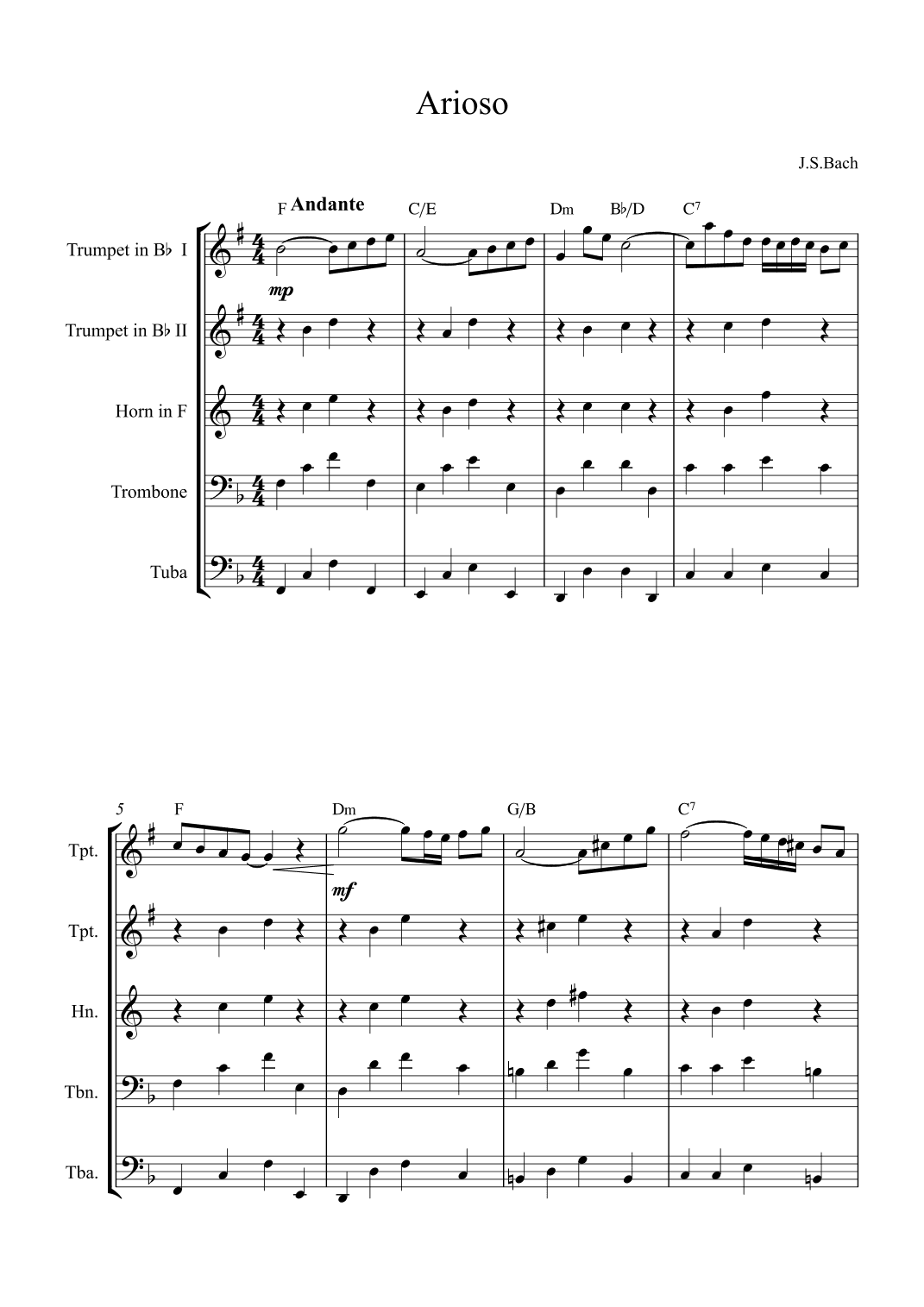 Arioso (arr. Alex Nunes Rodrigues)