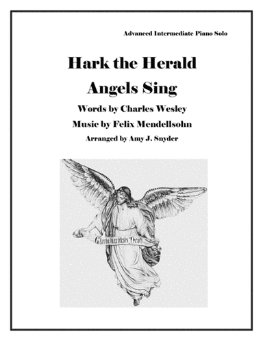 Hark the Herald Angels Sing, piano solo (arr. Amy J. Snyder)