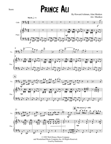 Prince Ali (arr. Musikeo)