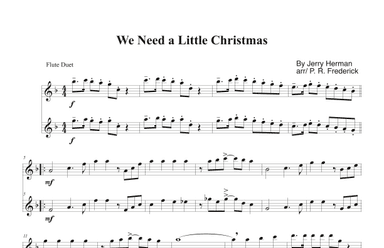 We Need A Little Christmas (arr. P. R. Frederick)