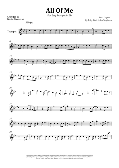 All Of Me (arr. Daniel Nakamura)