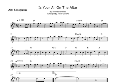 Is Your All On The Altar (arr. Josiel Oliveira)