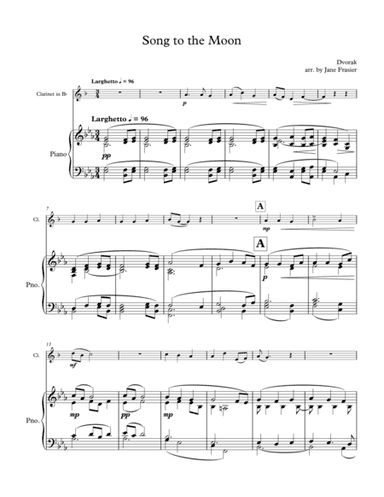 Song to the Moon (arr. Jane Frasier)